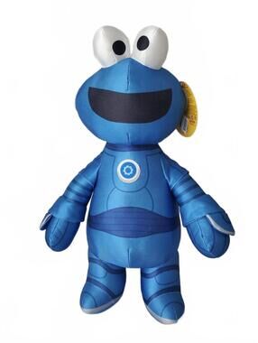 NEW Gund Sesame Street Mecha Builders Cookie Monster Plush 15" Blue NWT
